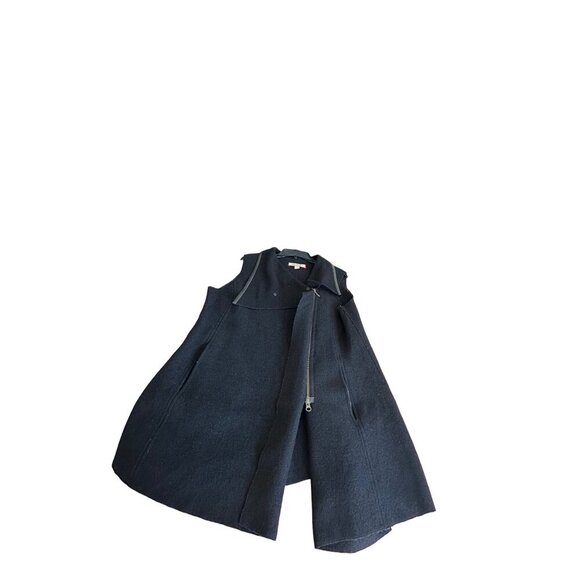 Beyond Threads Womens Alpaca Wool Blend Sleeveless Black Vest - Picture 8 of 14